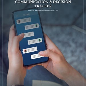 Divorce Real Estate Checklist | Co-Owned Home Communication & Decision Tracker for Real Estate Agents | Editable DOCX PDF