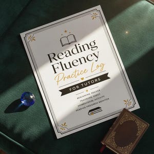 Registro di esercizi per la fluidità di lettura, Scheda di monitoraggio per lettori principianti (Download digitale)