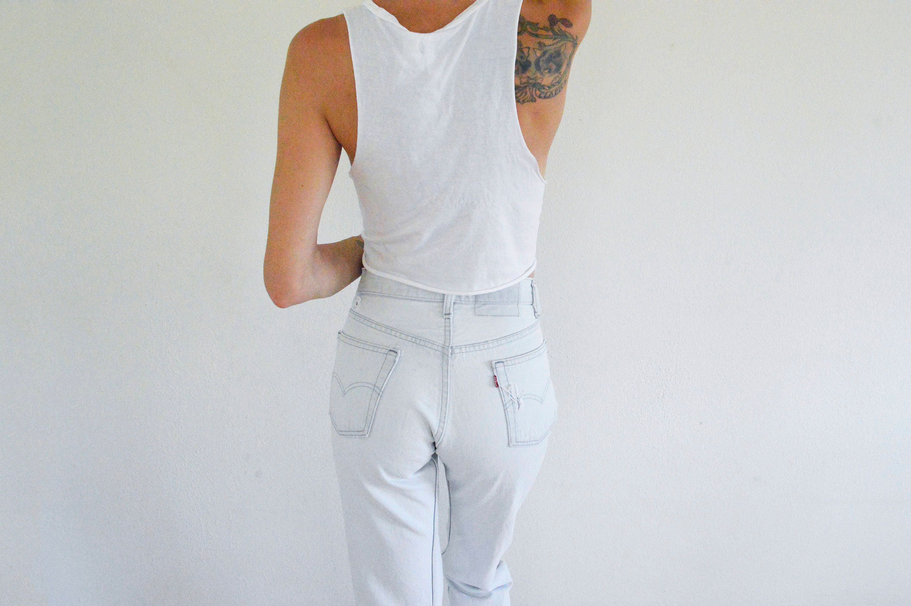 LEVI'S 501 White Jeans