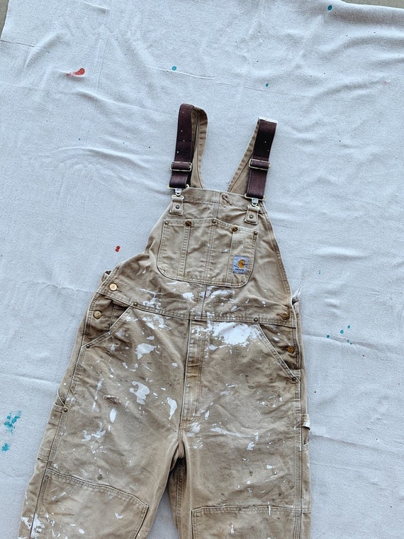 grey carhartt bibs