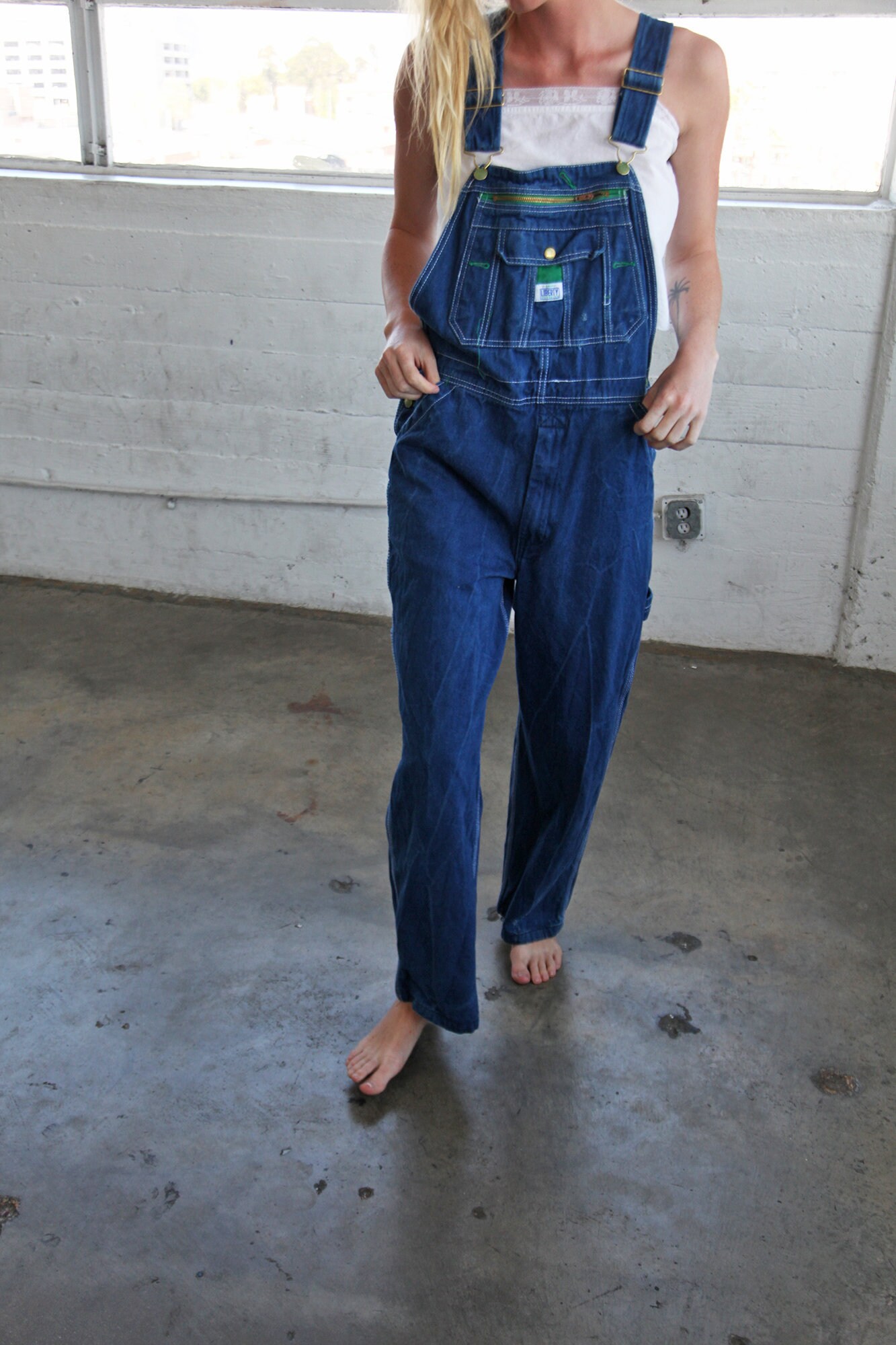 gray liberty overalls