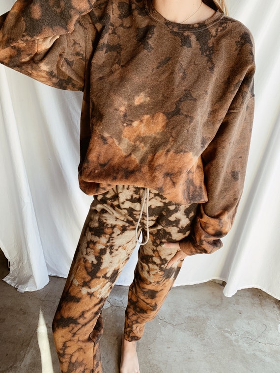 Tie-dye sweatpants - cacao