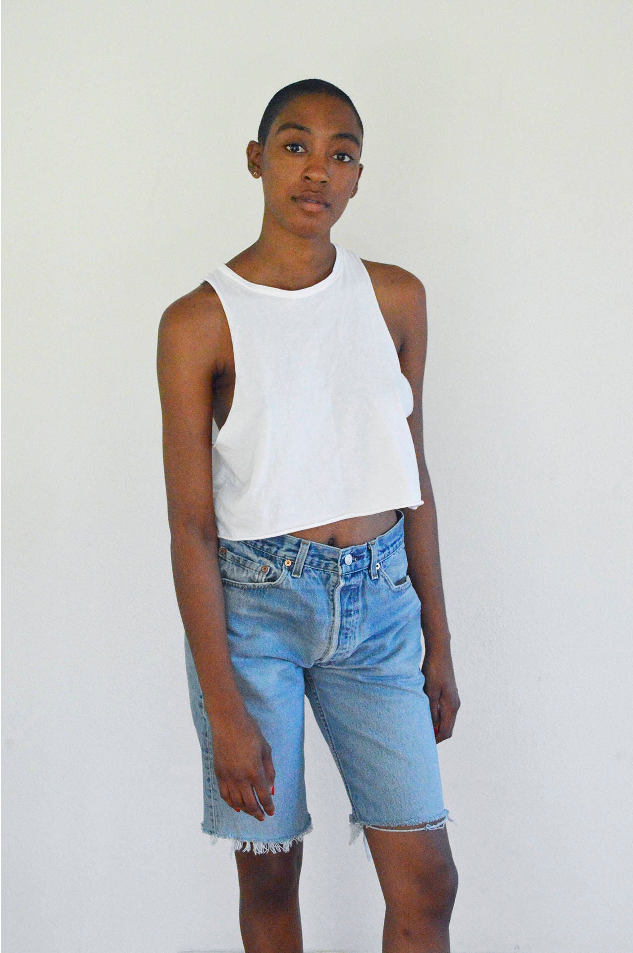 jean shorts baggy