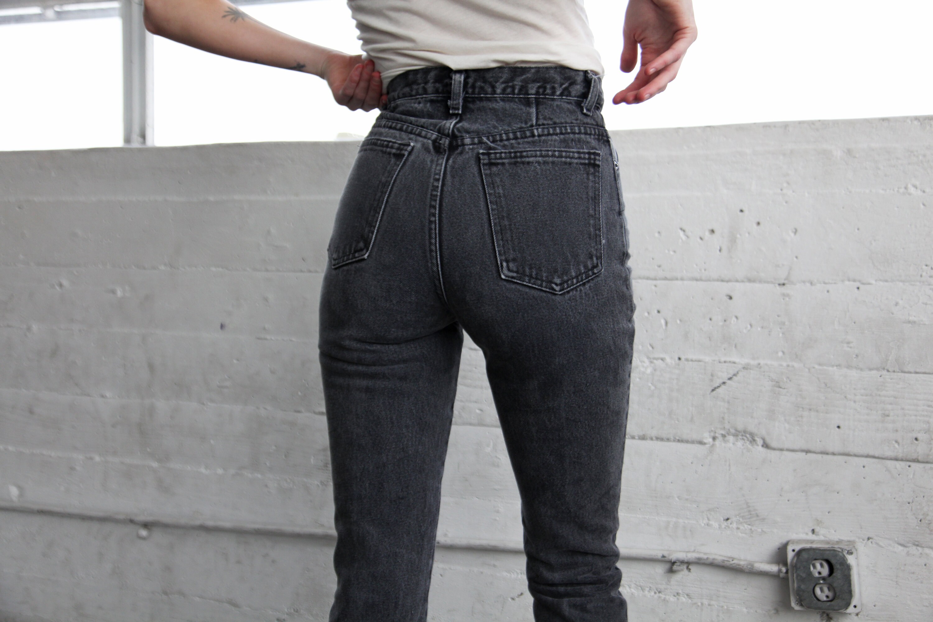 faded black jeans womens