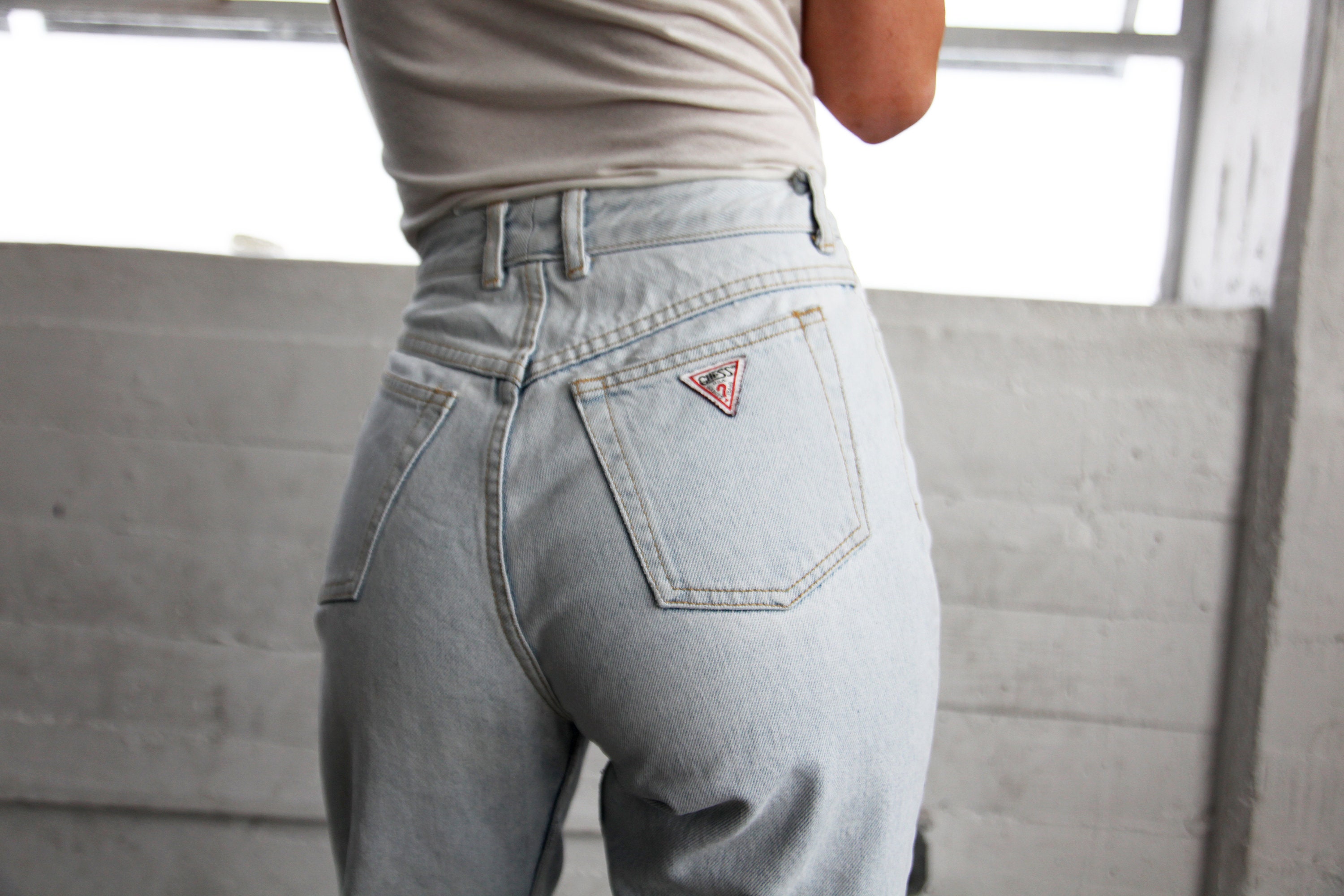 guess high waisted pants