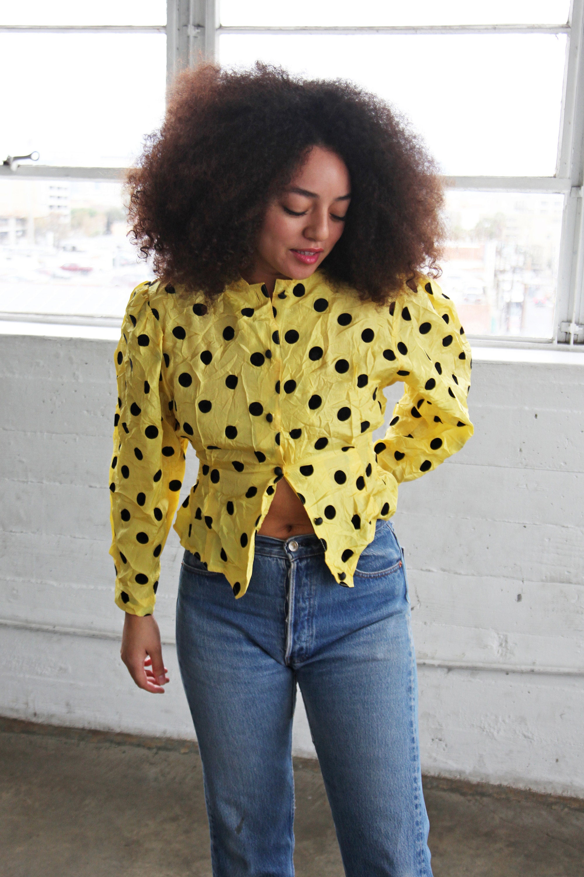 Canary Poet Blouse