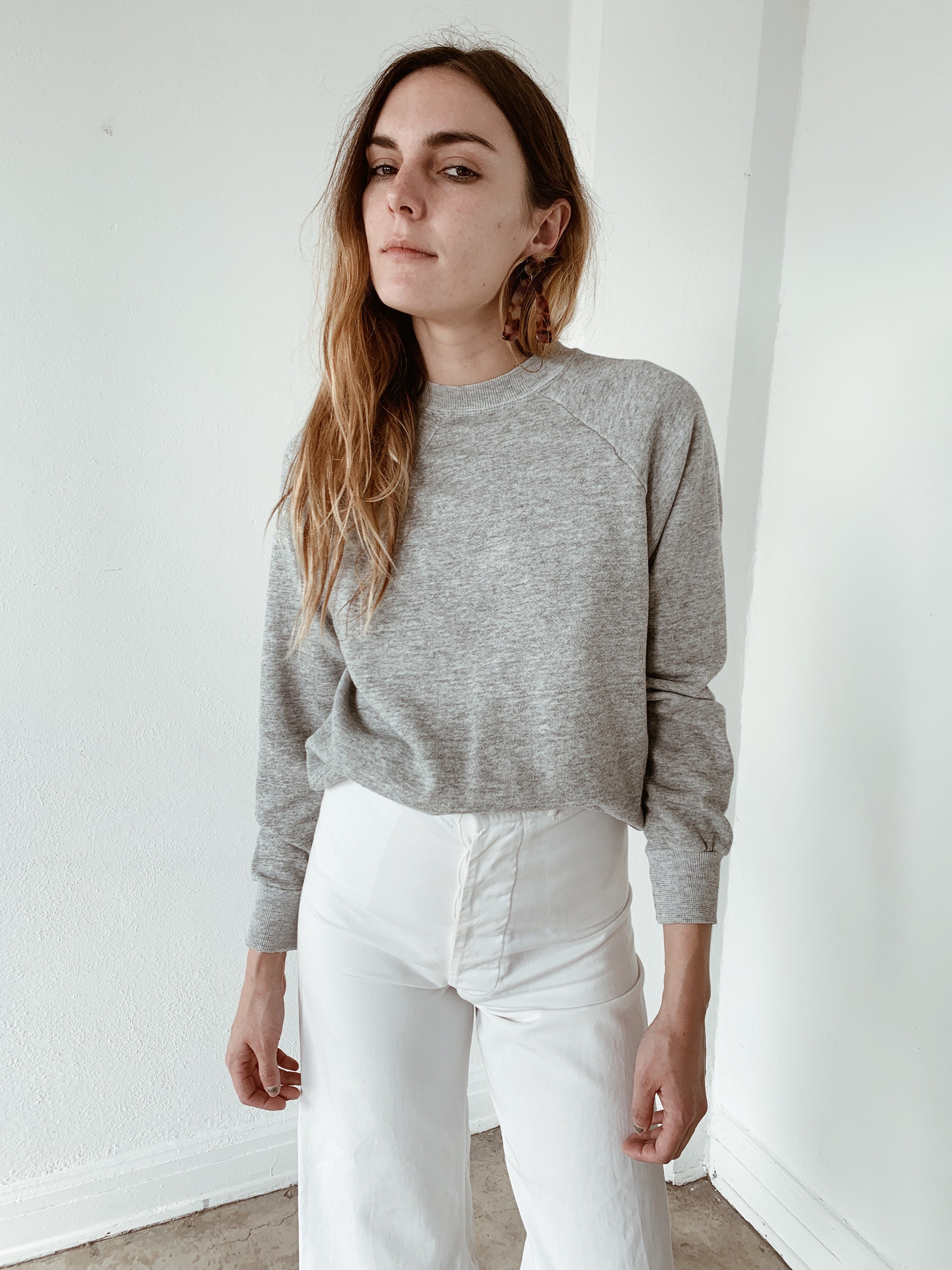 grey crewneck vintage