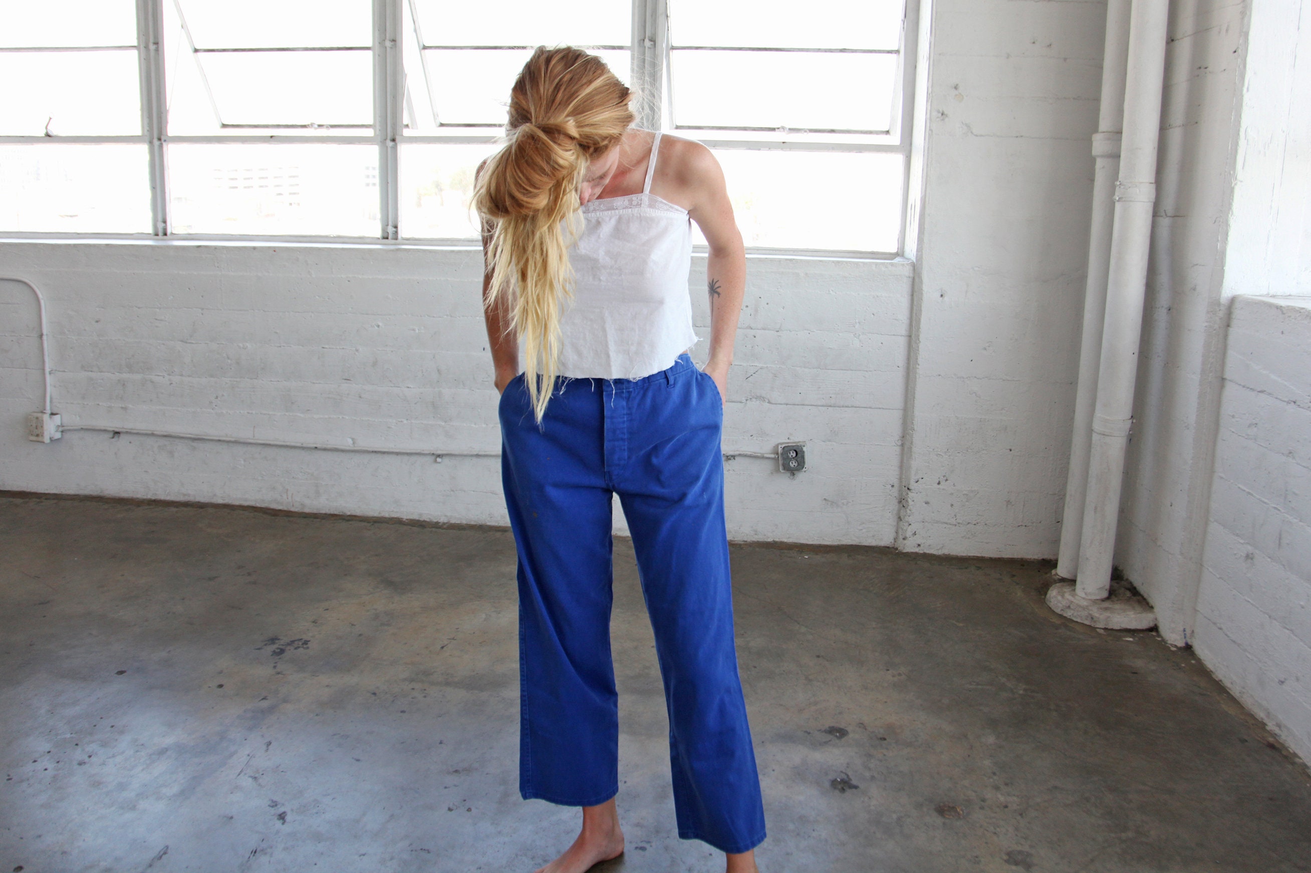 1940s French Work Pants