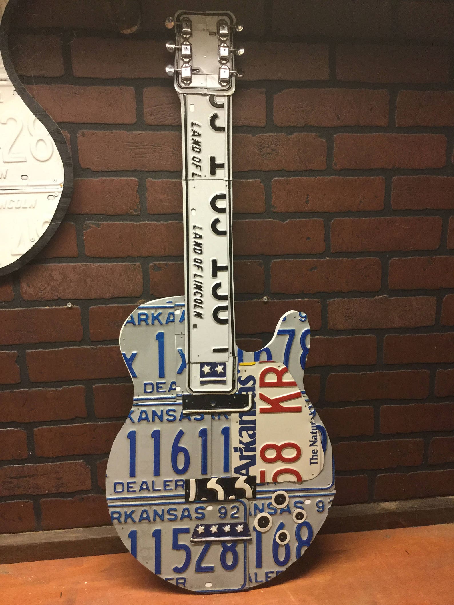 License Plate Guitars Custom Made to Order Made From Real Etsy