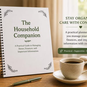 The Household Companion | Home Management Binder | Family Records Organizer | Important Documents Binder | Printable PDF