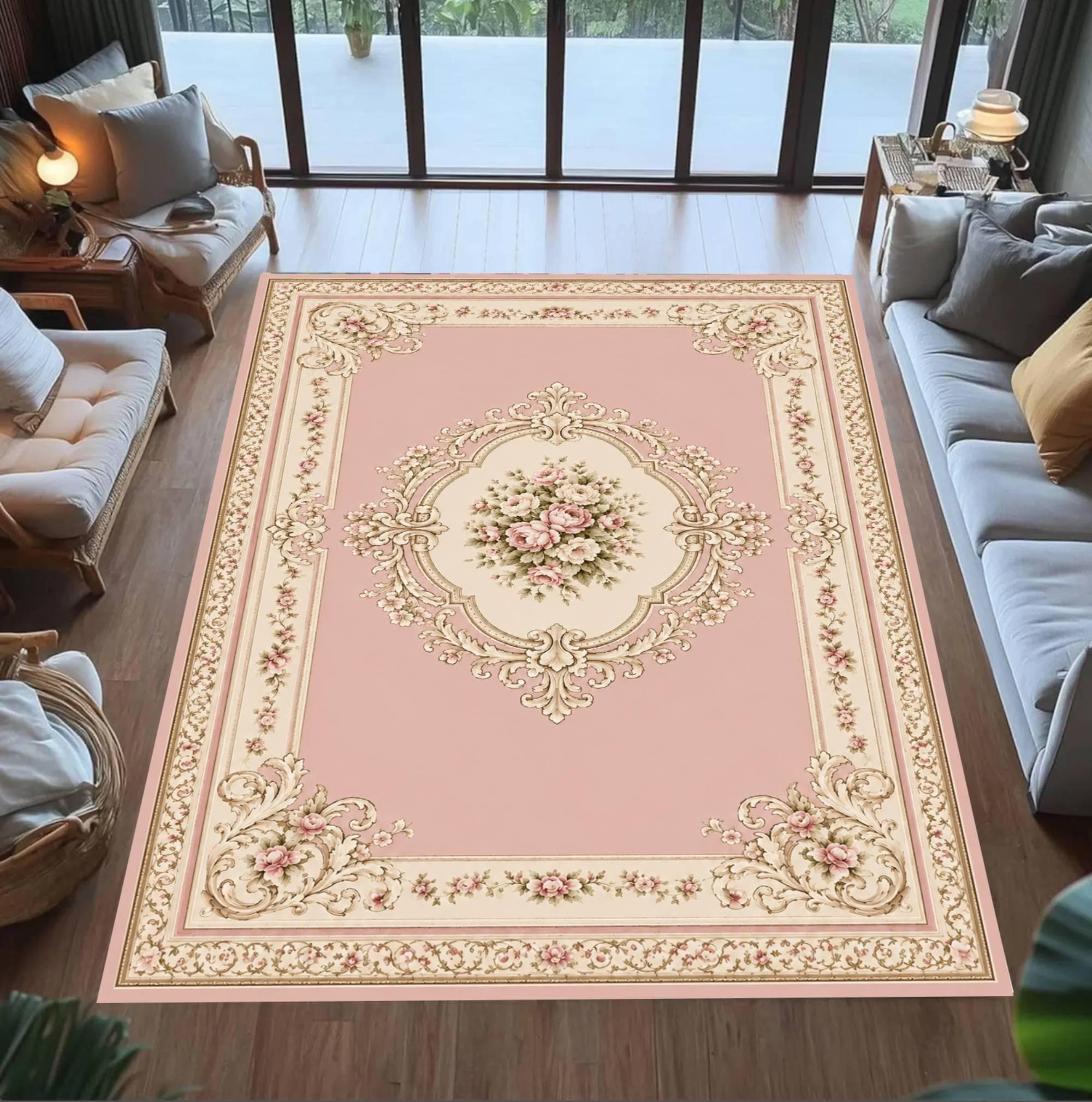 Vintage Rose Area Rug - Etsy