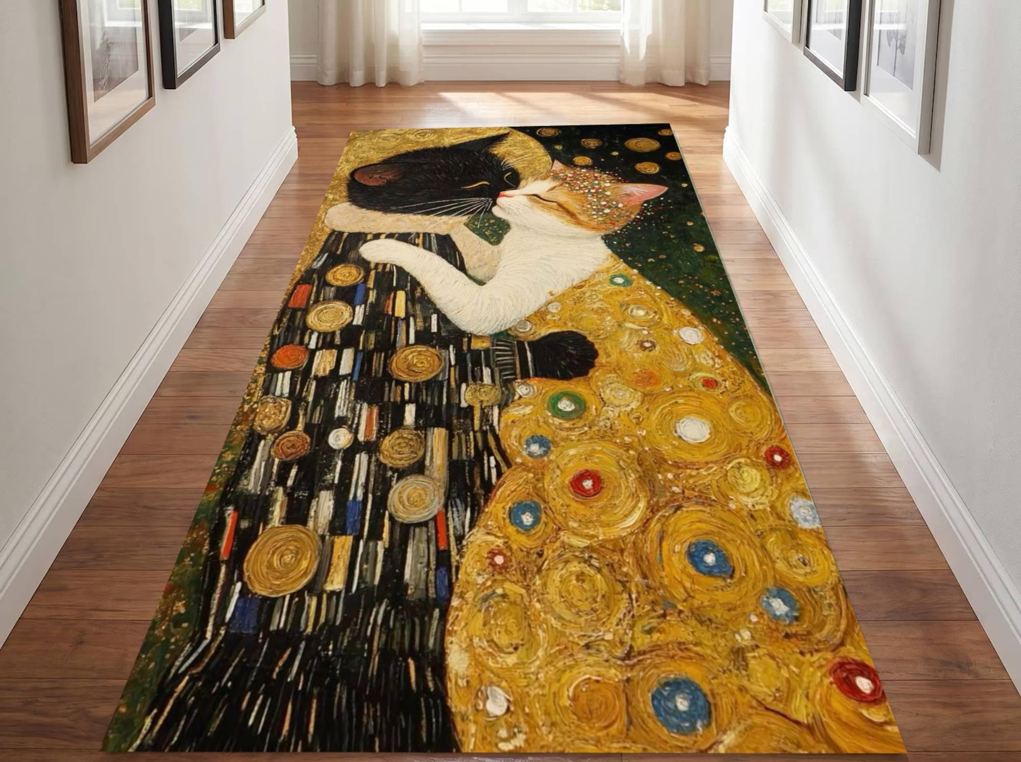 VINTAGE RUG 動物柄　乗り物　建物　食べ物　ラグ Vintage Animal Runner Rug - Etsy