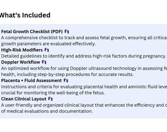 The MFM Collective™ Ultrasound Growth Scan Checklist (Printable PDF)