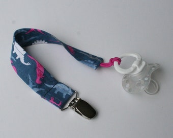 Universal/Snap Pacifier Clip - Dinomania