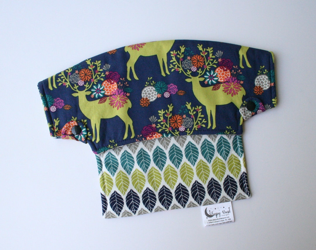 Baby Carrier Drool Bib Yes, Deer made to Fit LÍllÉbaby, Happy Baby