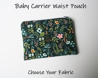 Baby Carrier Waist Pouch - Choose Your Fabric (Fits Kinderpack, Tula, Lillebaby, Artipoppe, Happy Baby, Ergo, Sakura Bloom & any SSC)