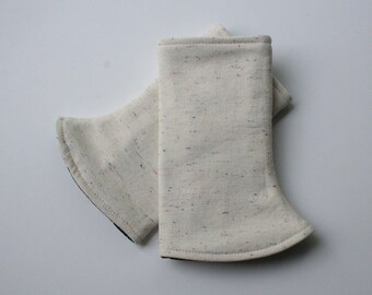 Baby Carrier Suck/Drool Pads - Cake Linen (for Happy Baby, Tula, Lillebaby, Kinderpack & more) - Choose Straight or Curved (Made to Order)