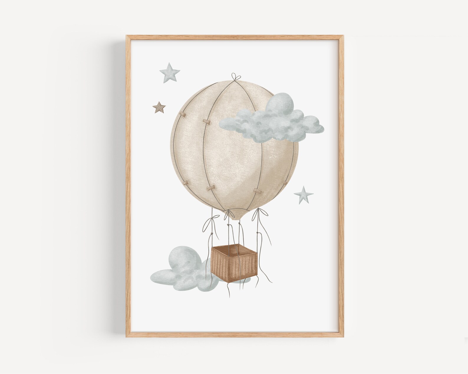 Hot Air Balloon Nursery Wall Art Set of 3, Hot Air Balloon Prints, Baby ...