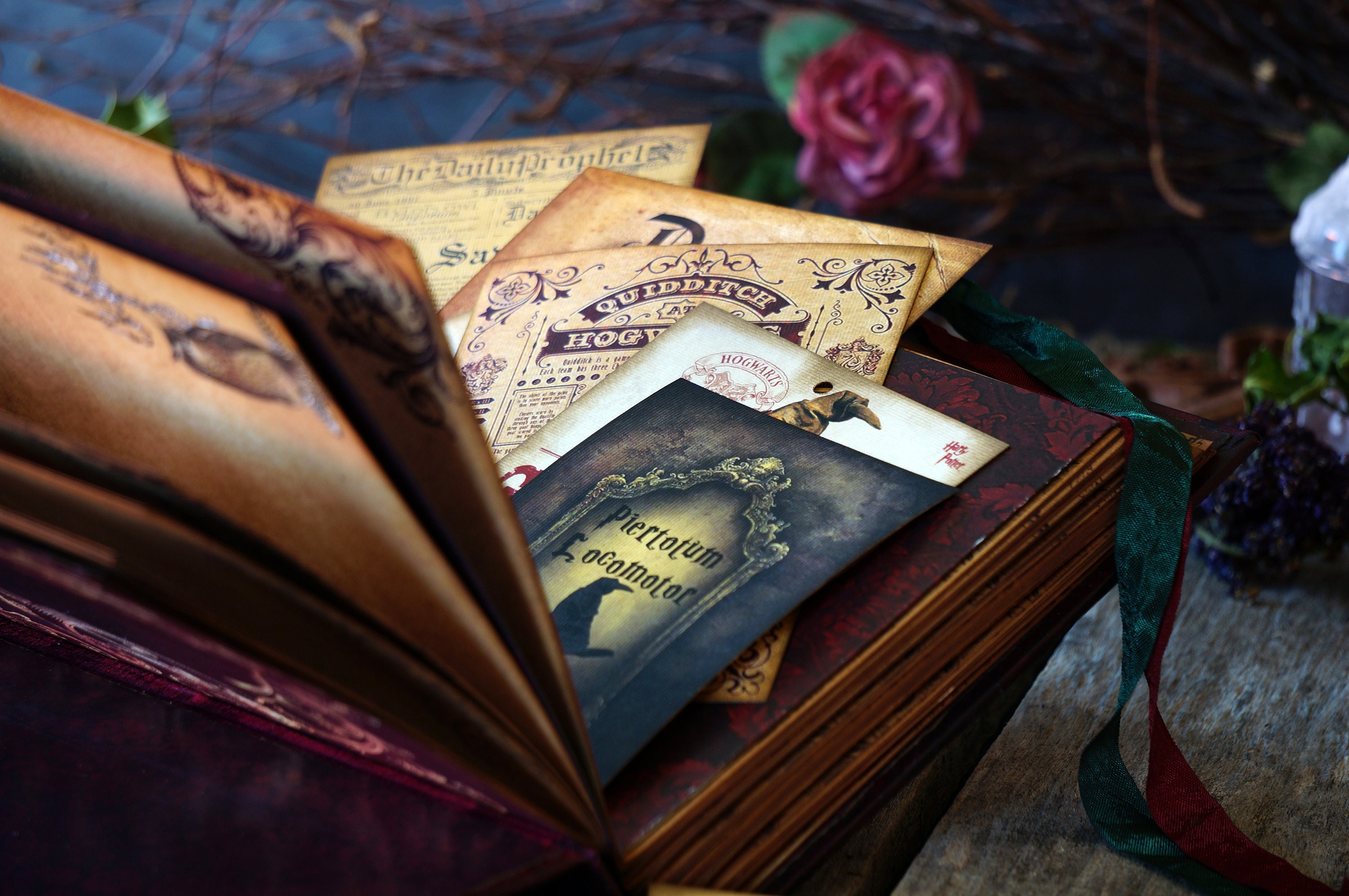 Harry Potter wedding guest book Wizard journal Spellbook | Etsy