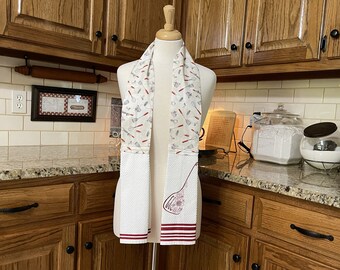 Utensils Kitchen Boa! Angel Kitchen Boa! Embroidered Kitchen Boa, cooking apron, grilling apron