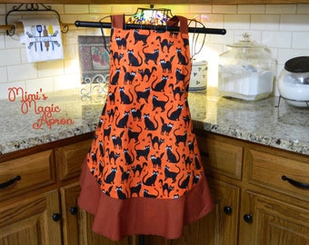 Halloween Apron with Cats!!!