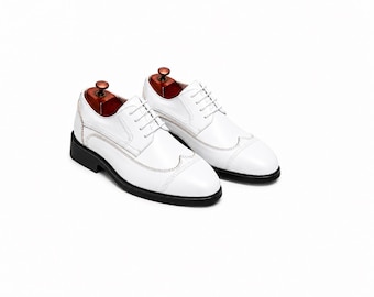 Men's Formal Dress Shoes Lace-Up Wingtip Pointed Toe Business Office Wedding Party Shoes