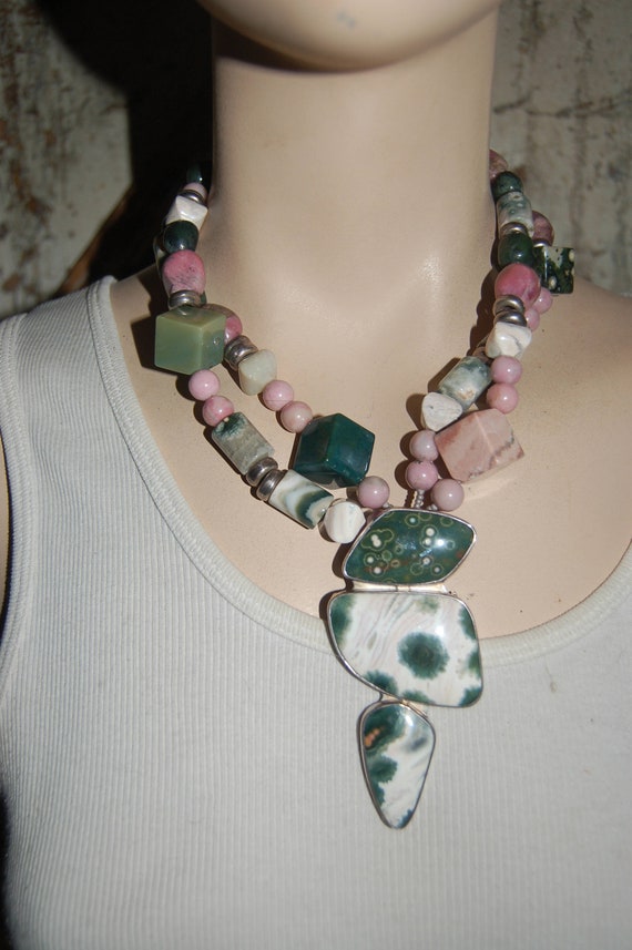 Jaw Dropping One Of A Kind Jasper Mixed Bead Artisan Designed Etsy