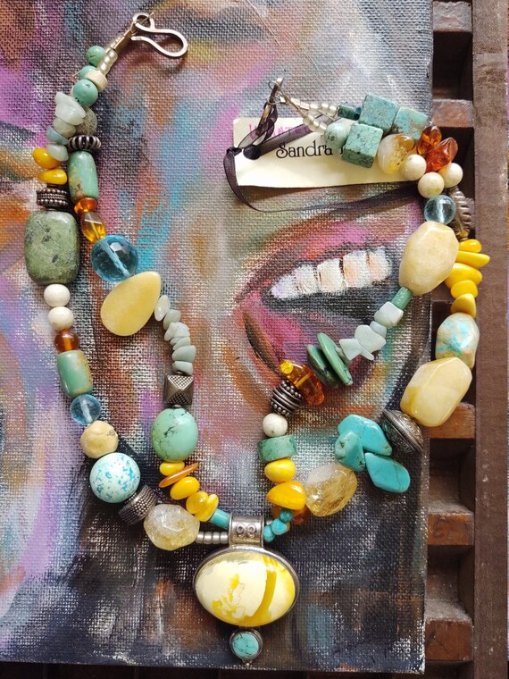 Artisan turquoise best sale jewelry