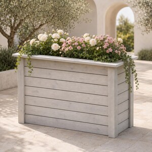 Cedar Planter Box Plans PDF DIY Outdoor Wood Planter Garden Planter Box Beginner Woodworking Plans Instant Download