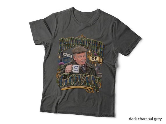 Rab, Rab C Nesbitt Philosopher of Govan Retro Scottish Comedy 80s TV T-Shirt