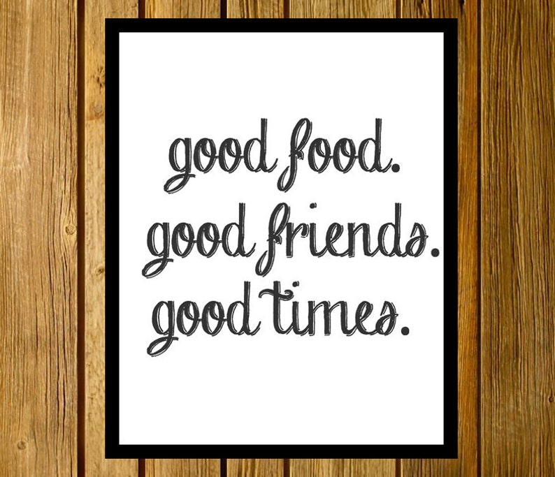 kitchen quote kitchen printable quote good food good etsy