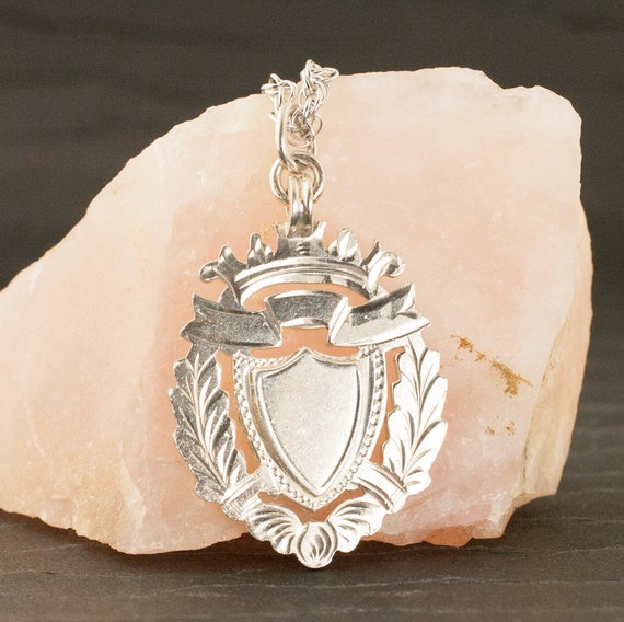 Antique Edwardian Sterling Silver Charm Necklace