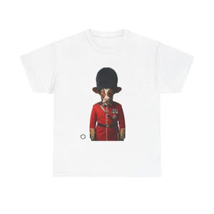 Cow British Guard Uniform T-Shirt | Royal Guard Animal Tee