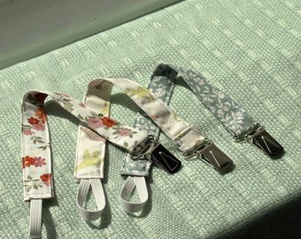 Handmade Floral Pacifier Clip for Baby – Keepsake Accessory