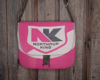 Vintage 1960's Northrup King grass seed sack upcycled