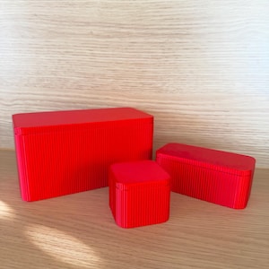 3-teiliges Aufbewahrungsbox-Set – Stapelbare Organizer-Boxen – 3 Größen – Für Schreibtisch, Schublade, Bad & Haushalt