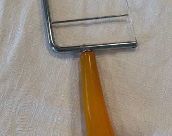 Bakelite Handle Cake and Pie Cutter and Server Butterscotch Bakelite