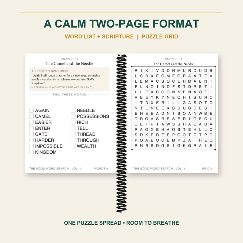 Good Word Search Vol 11, Gospel Truths Part 2 Bible Word Search Book, Extra-Large Print, 50 Puzzles immagine 6