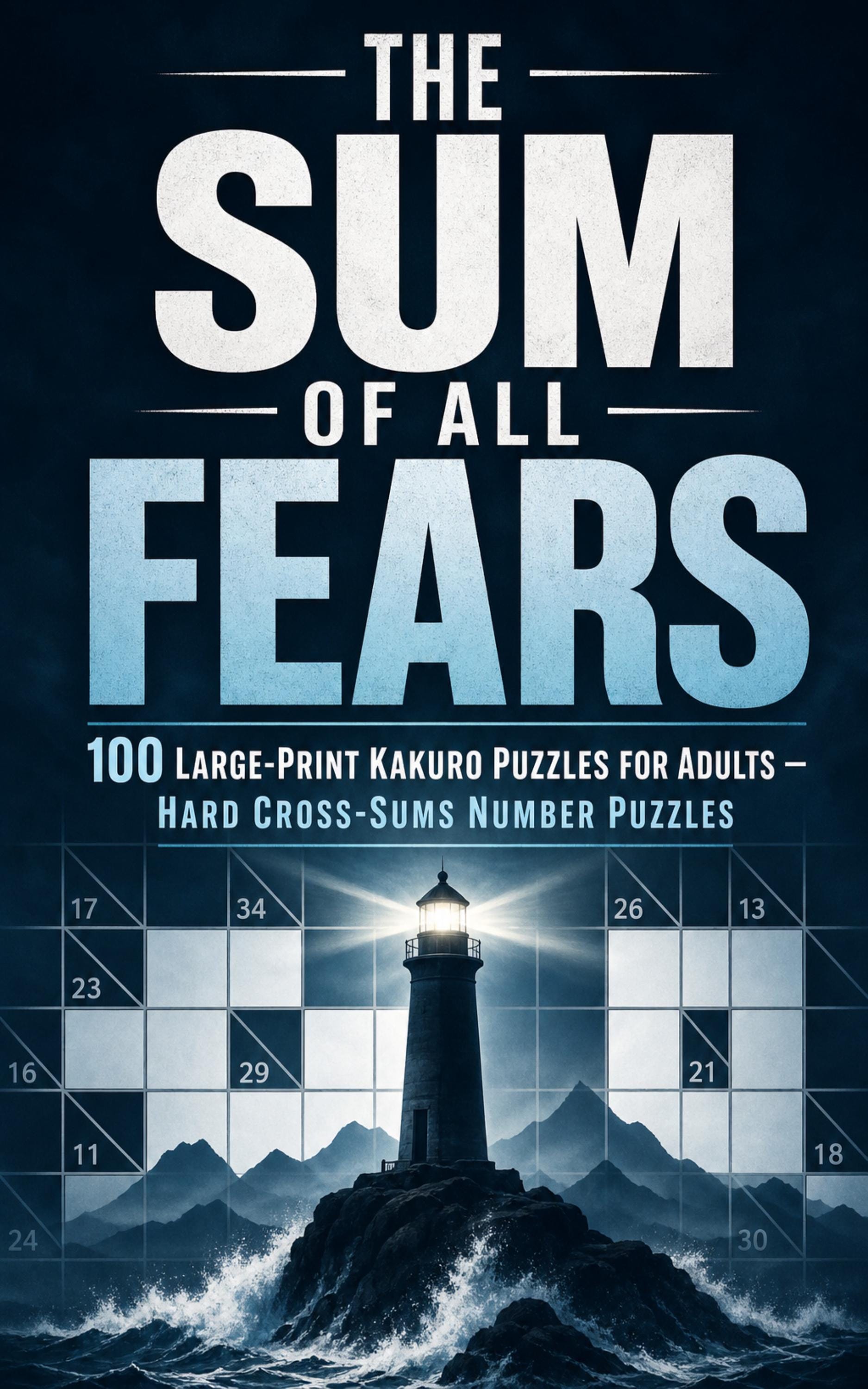The Sum of All Fears: 100 Large-Print Kakuro Puzzles for Adults (Spiral Bound) cover