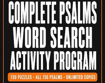 Wortsuchprogramm zu 150 Psalmen, Rätsel in Großdruck (PDF-Download)