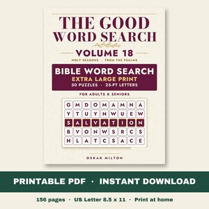 The Good Word Search Vol 18, Holy Seasons Bible Puzzles (PDF Download) image 1