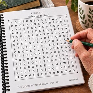 The Good Word Search Vol 18, Holy Seasons Bible Puzzles, Extra Large Print (Spiral Bound) image 3