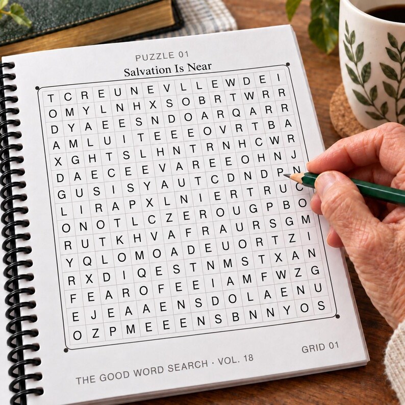 The Good Word Search Vol 18, Holy Seasons Bible Puzzles, Extra Large Print (Spiral Bound) image 3