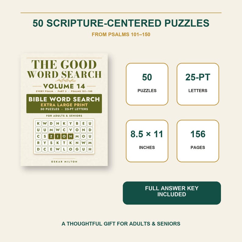 The Good Word Search Vol 14, Psalms 101-150 Bible Puzzles (Spiral Bound) bild 7