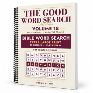 The Good Word Search Vol 18, Holy Seasons Bible Puzzles, Extra Large Print (Spiral Bound) image 1