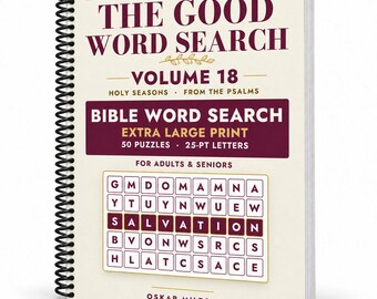 The Good Word Search Vol 18, Holy Seasons Bible Puzzles, Extra Large Print (Spiral Bound)