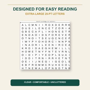 Psalms for Hard Days Word Search Book, Extra Large Print, 50 Puzzles (Spiral Bound) image 5