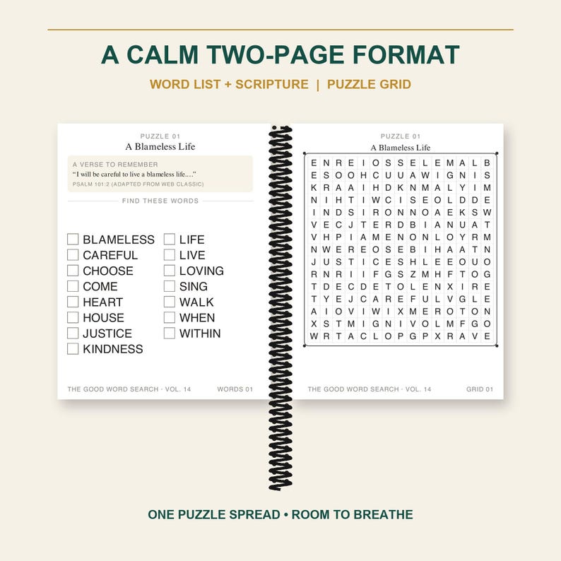 The Good Word Search Vol 14, Psalms 101-150 Bible Puzzles (Spiral Bound) bild 6