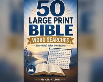 Large Print Psalm 119 Word Search Book, 50 Bible Puzzles for Adults (Spiral Bound)