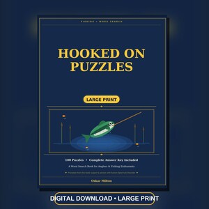 Large Print Fishing Word Search Puzzles for Adults, Angler Gift (PDF) image 3